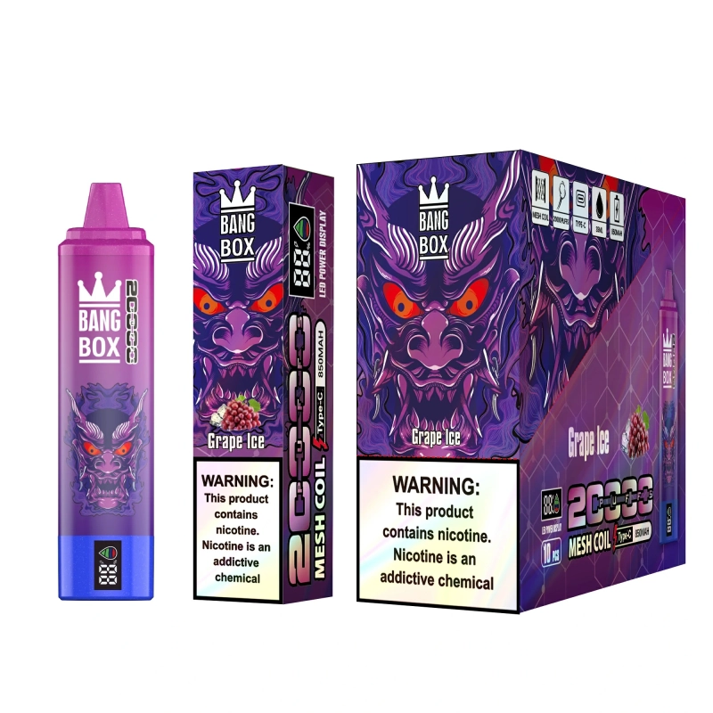 Bang Box 20000 Puffs Vape 0% 2% 3% 5% Low Nicotine Rechargeable Bulk Buy Disposable Vape Wholesale