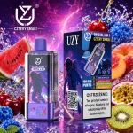 UZY Crystal 100K 4w1 – mieszanka leśnych owoców, marakuja z kiwi i limonką, żurawina z winogronem oraz truskawka z kiwi