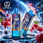 Vape descartável UZY Crystal 4 em 1 100 000 puffs com sabor Watermelon Ice e indicador LED