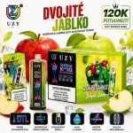 UZY Shisha Hookah King 120K DTL vape – príchuť dvojité jablko