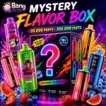 Mystery Flavor Box with surprise random vape devices and mixed flavors from 110K to 300K puffs