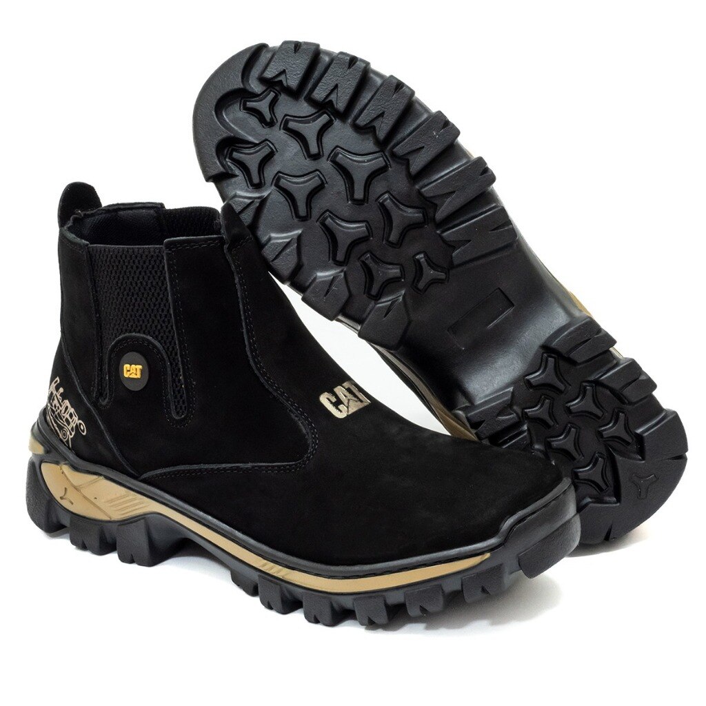 Botas de Homem em pele Caterpillar® Sola durável Macia e fácil de usar Perfeita para trabalhos agrícolas