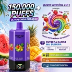 VopVop 6 em 1 150.000 Puxadas Vape Descartável, Multisabores Roxo