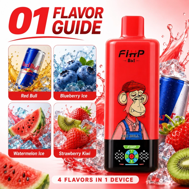 1FIHP VAPE  8in1 200K Puffs 8 Flavors Disposable Vape Wholesale