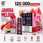 UZY Shisha Hookah King 120K Strawberry Ice vape jahodová ledová příchuť