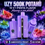 UZY Penta Flavor jahoda meloun, chladivá máta a ledová modrá malina