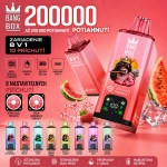 Bang Box 200 000 potiahnutí 8 v 1 vape s ovocnými príchuťami Dual Mesh LED displej USB-C Slovensko