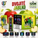 UZY Shisha Hookah King 120K Lemon Lime vape citron limetka příchuť
