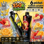 Bang Legend 150K 6v1 – príchute ľadový banán, jahoda-banán a citrón-limetka