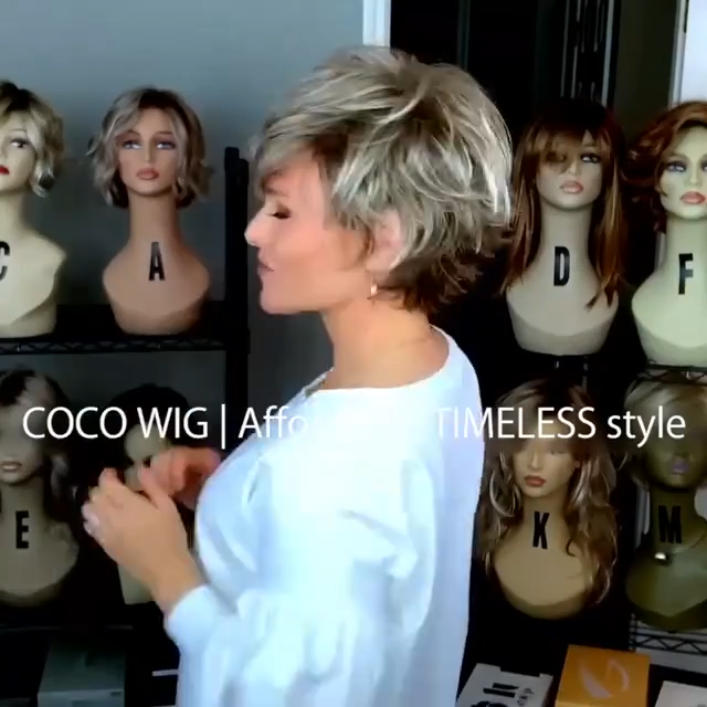 Gray short hair