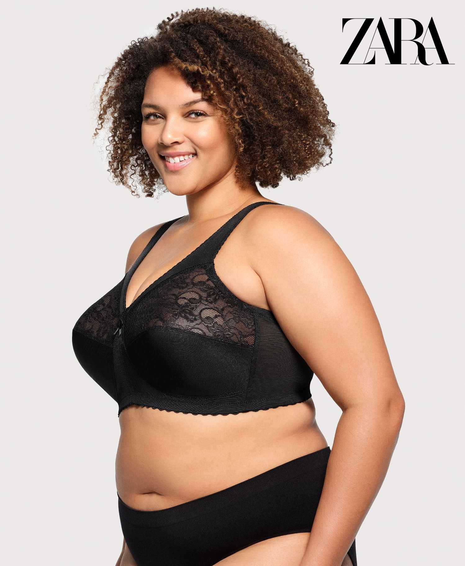 ZARA - (3 komada) Jednodijelni push-up grudnjak s punim košaricama