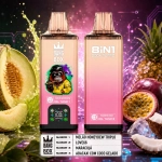Bang Box 8 in 1 200000 Puxadas Vape Descartável, Sabores de Frutas Tropicais