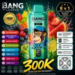 Bang Legend 300K 8v1 príchuť Pitaya Fresh Mix – pitahája, jablko, kiwi, limetka a čučoriedka vape