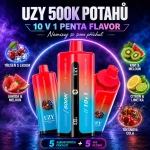 UZY 10v1 příchutě ledová třešeň, jahoda meloun a třešňová cola