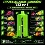 Seria smakowa UZY 500K z owocami leśnymi, cytryną i limonką, borówką z maliną, jabłkiem i mango