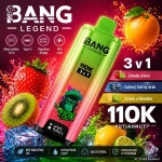 Bang Legend 110K 3 v 1 Vape Jahodové kiwi ľadový čierny drak citrón príchuť