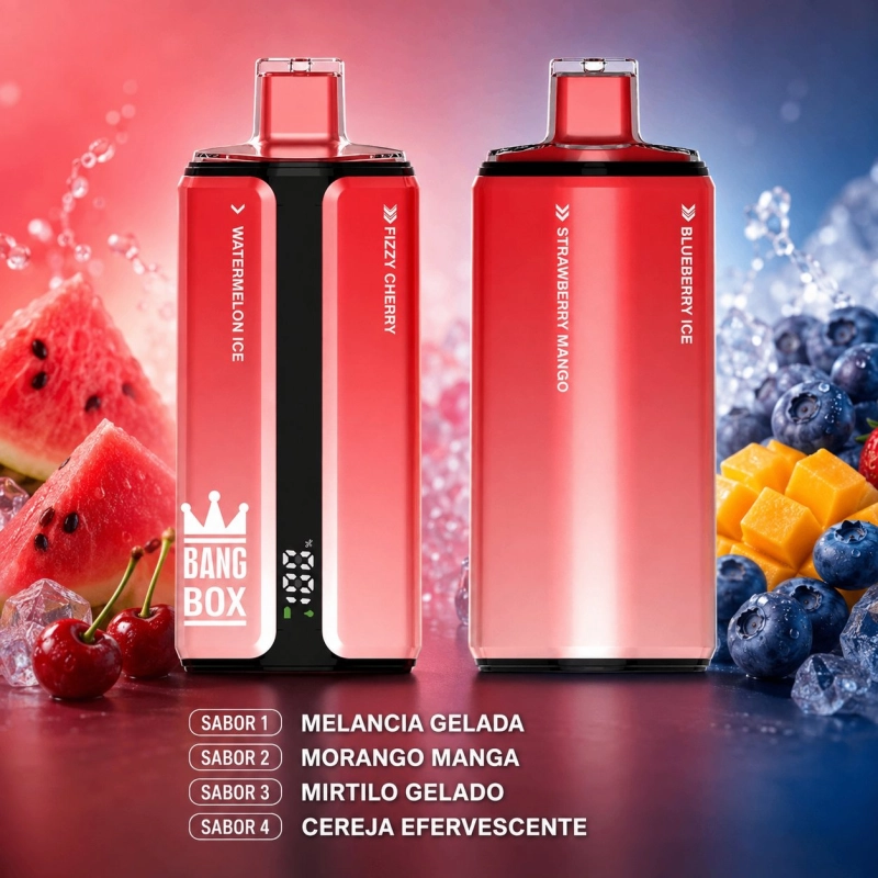 Bang Box 160000 Puffs Vape Descartável, Sabores de Frutas