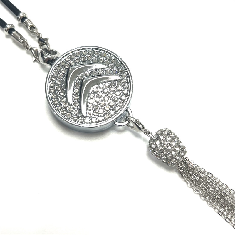 Pingente de aromaterapia com logotipo de carro com diamante de metal
