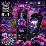 Bang Legend 150K 6v1 – príchute Red Bull, vodný melón-žuvačka a Love 66