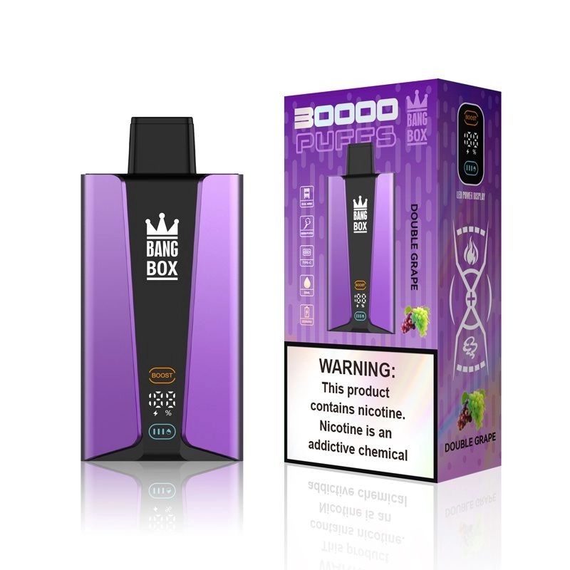 Bang Box e-cigarettes 30,000 puffs in 12 flavors 0% 2% 5%