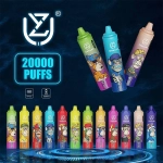 UZY Tornado 20000 potahů 0% 2% 3% 5% nikotinu LED displej nové elektronické cigaretové pero