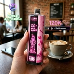 UZY SHISHA HOOKAH KING 120000 Crystal Design • Smart Screen • 120K Massive Puffs 10.Strawberry watermelon
