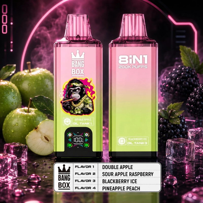 Bang Box 8 in 1 200000 Puffs Disposable Vape, Mixed Fruit Flavors