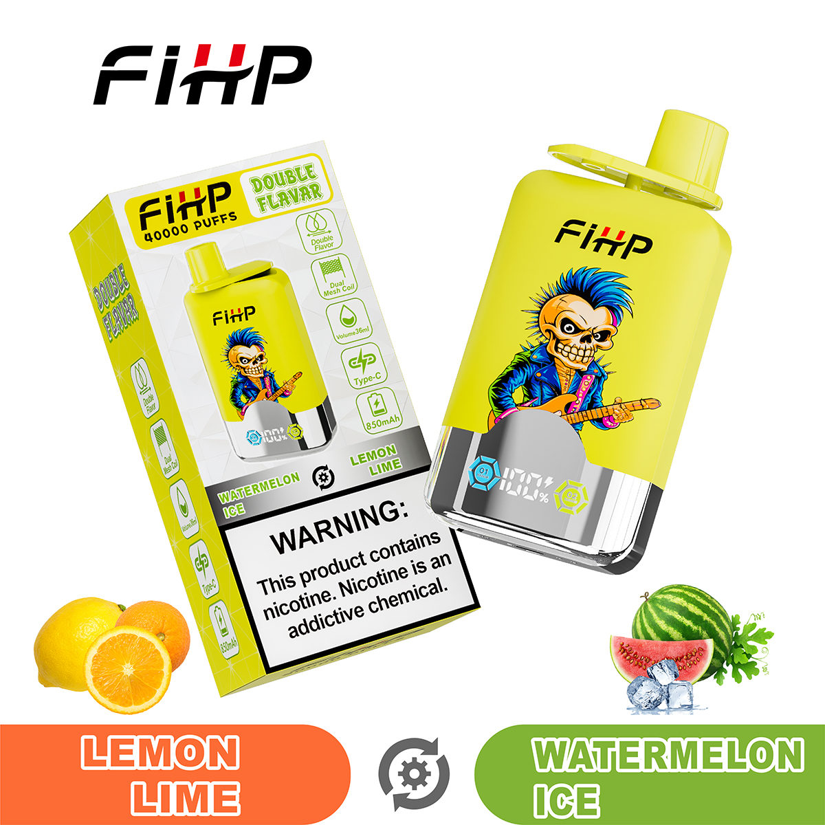 Vape FIHP 40 000 zaciągnięć z podwójnym smakiem.