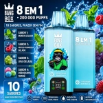 Vape recarregável Bang Box sabor hortelã gelada com mirtilo e framboesa