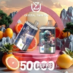 UZY Crystal Twin 50000 Puffs Double Flavor Disposable Vape with Dual Mesh Coil