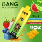Bang Legend 3 in 1 110K Disposable Vape, Blueberry Raspberry Gummy Bear Watermelon Pitaya