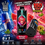 Bang Legend 150K 6v1 – príchute mango granita, broskyňa-mango a žuvačka
