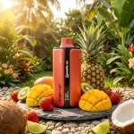 VOPVOP Quads 120K – 4 íz, 120K szippantás, rendkívül hosszú élettartamú vape Citrom és lime + Eperfagylalt + Málna és görögdinnye + Csillogó cseresznye