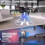 GPS Drone with Camera for Adults 4K Drones Brushless Motor Auto Return Home 5G WiFi Transmission Foldable FPV RC Quadcopter UAV Altitude Hold Follow Me 36 Mins Flight Carrying Case