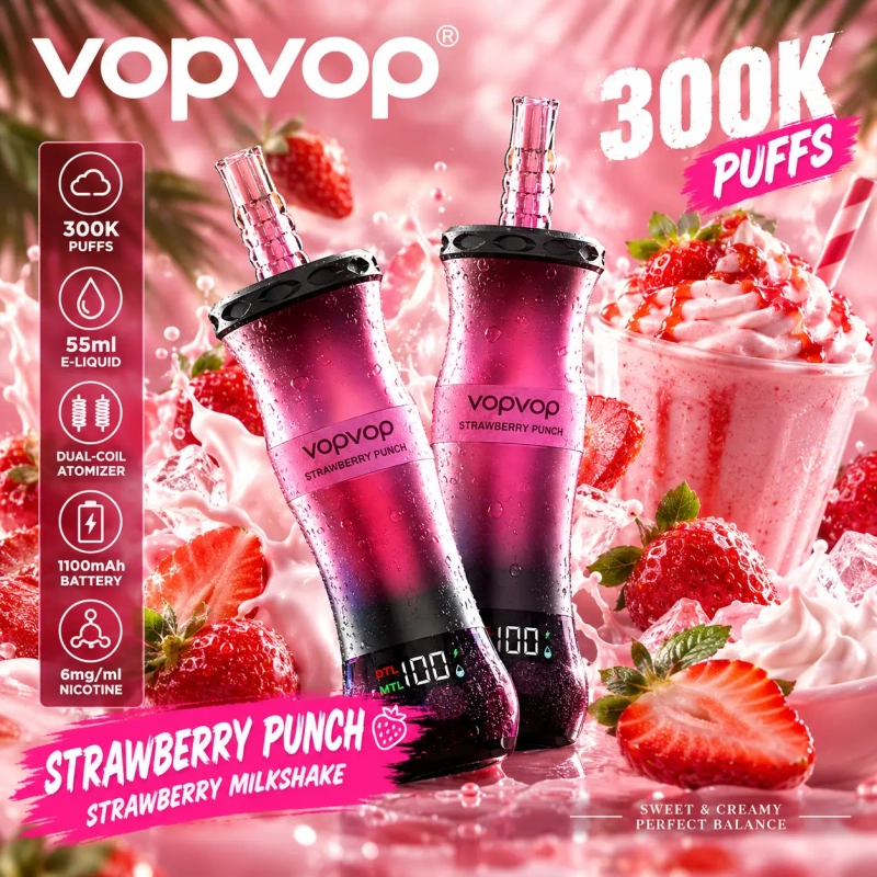Habababar 300K Shisha Strawberry Punch