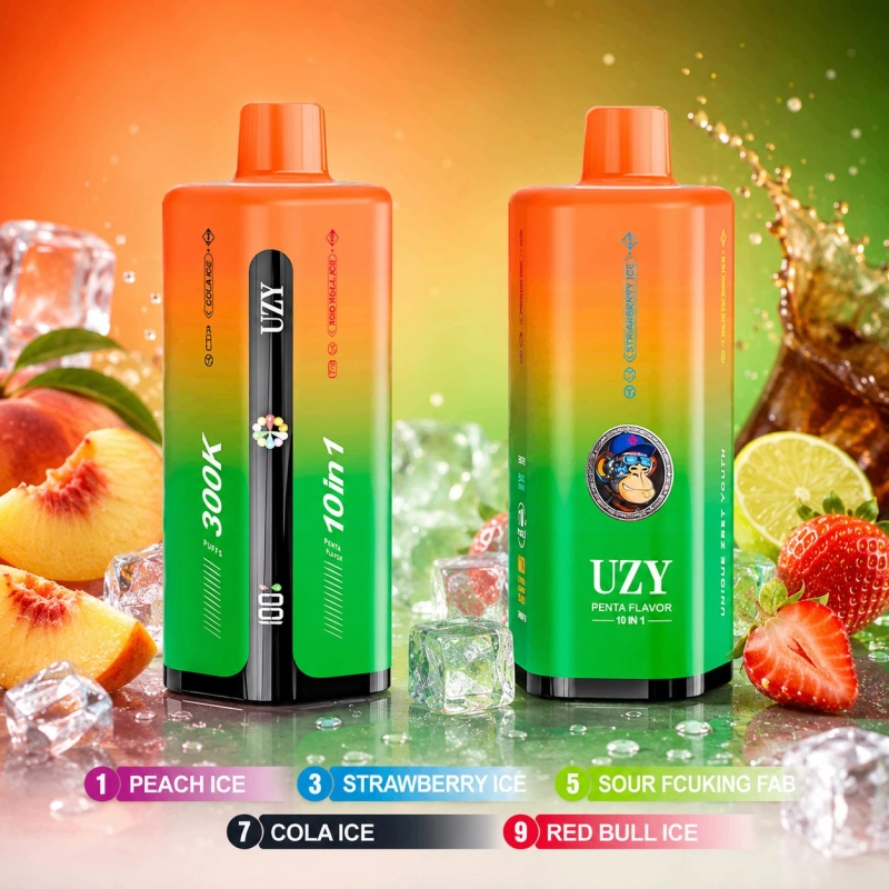 UZY Penta Flavor 300000 Buchów Jednorazowy e-papieros, Owocowy lód