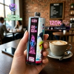 UZY SHISHA HOOKAH KING 120000 Crystal Design • Smart Screen • 120K Massive Puffs 12.Kiwi passion fruit guava