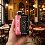 Frutti Bar 25000 buchów jednorazowy e-papieros, różowo-czarny
