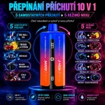 UZY 10v1 příchutě Mr Blue, černý dračí plod Ice a ovocné směsi