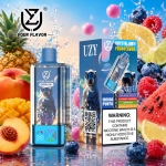 UZY 100K 4 az 1-ben eldobható vape – őszibarack-mangó-ananász, áfonya-málna, citrom-lime és görögdinnye rágógumi ízkészlet