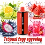VOPVOP Quads 4 in 1 120K eldobható vape Trópusi fagy egyveleg Citrom lime Dinnye jég Love66 Fekete jég sárkánygyümölcs Hungary vape multi flavor 120k