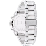 Tommy Hilfiger Reloj cronógrafo con pulsera de acero plateado para hombre
