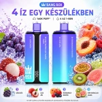 Jeges szőlő, jeges licsi, áfonyás barack és kiwi-maracuja Bang Box 160K 4 íz vape
