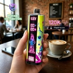 UZY SHISHA HOOKAH KING 120000 Crystal Design • Smart Screen • 120K Massive Puffs 3.Love66