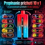 UZY 500K Penta Flavor 10 v 1 – Ľadová Čerešňa, Jahoda a Melón, Kiwi a Melón, Citrón a Limetka, Čerešňová Kola