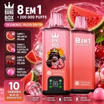 Bang Box 8 em 1 vape descartável sabor melancia gelada com chiclete e cereja