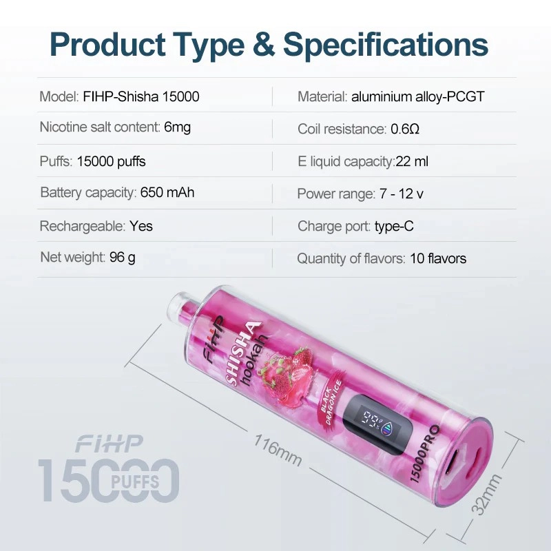 FIHP 15,000 Puffs