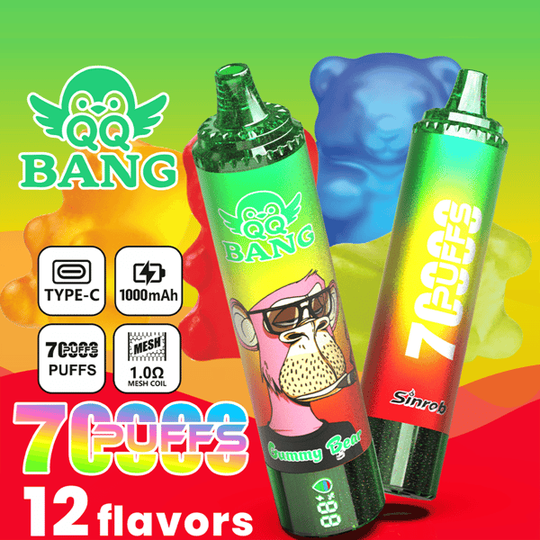 QQ Bang 70K Single Flavor Disposable Vape 12.Gummy Bear
