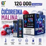 UZY Shisha Hookah King 120K DTL vape – príchuť čučoriedka a malina