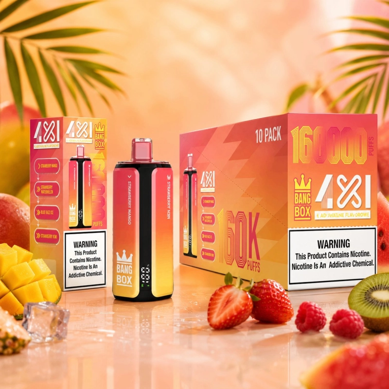 Bang Box 160000 160000 zaciągnięć Jednorazowy e-papieros, Truskawka Mango